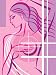 Woman Demonstrating Self Examination For Breast Cancer Awareness Photographic Poster Print, 12x16
