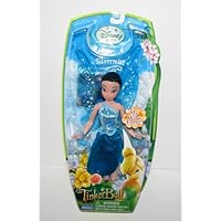 Disney Fairies Pixie Hollow SILVERMIST (Blue Dress) with Flutter Wings and Pixie Pass