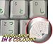 JAPANESE HIRAGANA KEYBOARD STICKERS WITH GREEN LETTERING TRANSPARENT BACKGROUND FOR DESKTOP, LAPTOP AND NOTEBOOK