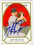 Jeff Francis Autographed/Hand Signed MLB Baseball Card (Colorado Rockies) 2005 Topps Cracker Jack #1