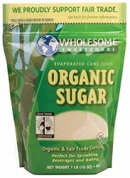 Wholesome Sweeteners Fair Trade Organic Sugar, 16-Ounce Pouches (Pack of 12)