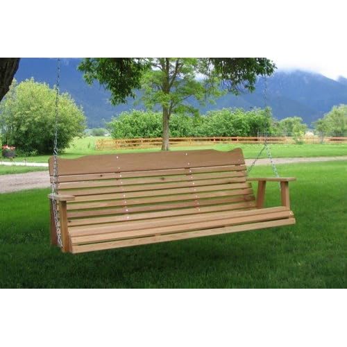 & 5' Cedar Porch Swing Amish Crafted Includes Chain & Springs
