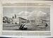 1870 ASUNCION PARAGUAY BOATS BUILDINGS OLD PRINT