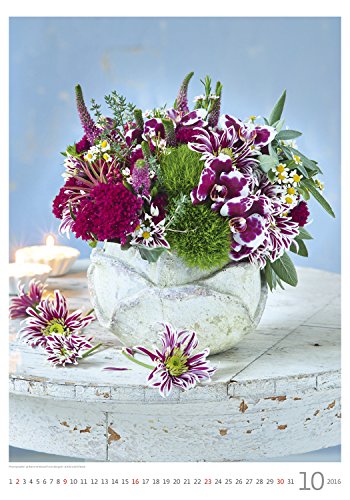 Magic Flowers Wall Calendar 2016 - Bouquet Calendar - Poster Calendar - Flower Calendar By Helma