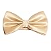 Men's Solid Formal Banded Bow Ties (Champagne)