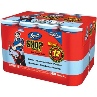 SCOTT- Shop Towels, 12 rolls