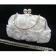 New Satin Silk Rose Evening Wedding Party Handbag party'