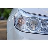 Headlight Etched Glass Look Decal (Punisher) Ford, Chevy, Dodge - Set of 2