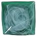 Colorful Recycled Art Glass Small Emerald Green Square Platter 12" x 12"