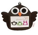 3 Sprouts Eco-Friendly Photo Frame, Brown Owl