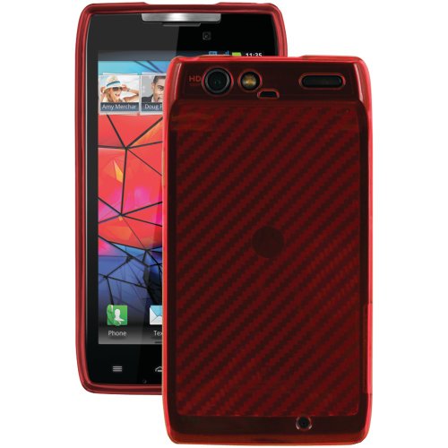 Xentris 62-0508-01-XE Soft Shell Case for Motorola Droid Razr - 1 Pack - Retail Packaging - Red