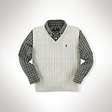 【並行輸入】RALPH LAUREN(ラルフローレン) キッズ 人気定番コットンニットベスト6（120サイズ）