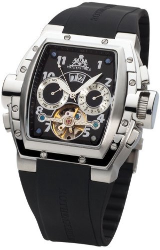 Rothenschild Crusader RS-0812-PSS Automatic Watch for Him Open Balance Spring
