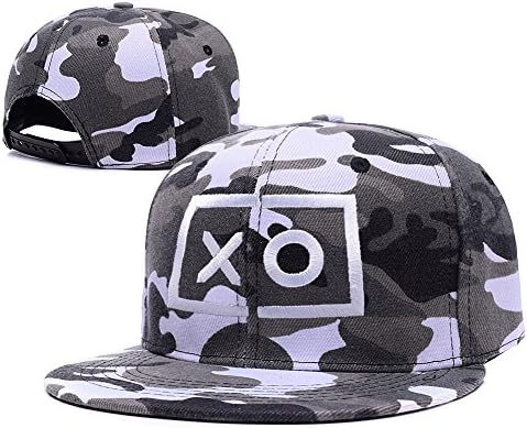 YTENG XO The Weeknd Embroidery Camouflage Cap Camo Snapback Hat