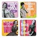 Hooray for Vodka, Martinis, Rum & Chardonnay! Vintage Coaster Set of 4