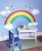 Rainbow, Stars, and Cloud Prepasted Wall Mural