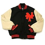 New York Giants Authentic 1951 Wool and Leather Jacket by Mitchell & Ness