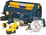 Review Toolbank (First Order Account) RYBCCK183002 / Ryobsoletei One+ Starter Kit - Combi, Circular Saw & Jigsaw 2 Batteries Charger & Lanyard