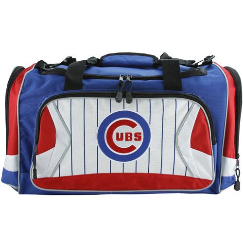 Chicago Cubs Royal Blue-White Pinstripe Fly-By Duffel Bag