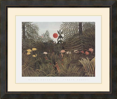 Virgin Forest Framed Art Print by Henri Rousseau, 38.09 in. x 31.97 in. Framed