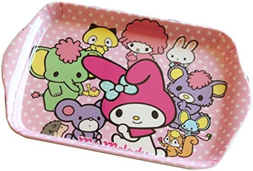 Cute Cartoon Animal Print Rabbit/elephant/squirrel Kid's Melamine Tableware Snack Tray Fruit Plate Dessert Plate Food Drinks Party Serving Tray (B)