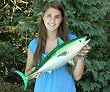 Giant Taxidermy 24" Fiberglass Bonita Fish Mount