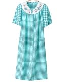 Women's Checked House Coat
