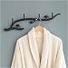 Kitchen & Housewares : Gaiam Hand-Forged Recycled Iron Leaf Coat Rack, 5"H x 23½"W