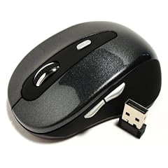 2.4 GHz Funk Maus 5 Tasten Wireless 1600 dpi silber f�r PC Laptop Notebook