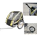 KRANICH 66526 Kinderanh�nger gefedert 2 Kinder + Jogger Erweiterung T�V/GS