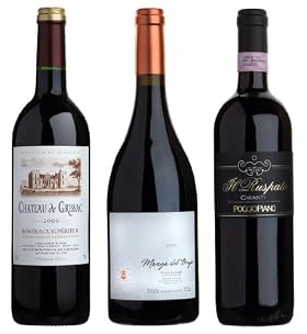French Spanish Italian Reds Case of 12