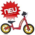 bike*star 25.4cm (10 Inch) Kids Learner Balance Beginner Run Bike  "Pingulino" - Colour Red