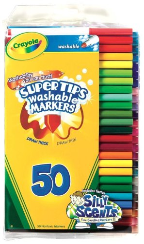 Crayola 50ct Washable Super Tips with Silly Scents