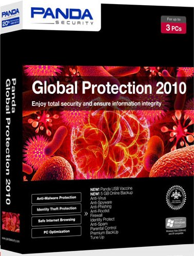 Panda Global Protection AntiVirus 2010 Pro 3 users 1 year (PC CD)