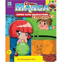 Draw Manga Super Cute Characters Drawing Kit [With 24 Page Drawing PadWith 20 Mini Color Pencils, Hb Pencil, PenWith Plastic Eraser]