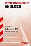 Interpretationshilfe Englisch: Interpretationshilfe Deutsch. Fahrenheit 451. Interpretiert von Dieter Ulm (Lernmaterialien): Interpretiert von Dieter Ulm