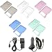 PCMICROSTORE New Creative Lab Zen 4gb 8gb 16gb Snap-On Crystal Protective Case Cover - Bundled with 12v Rapid Premium Car Charger and Home Travel Wall AC Adapter Charger- 5 Color Choices