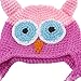 Cute Handmade Owl Girls Knit Hat, Toddler