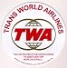 航空『TWA(Trans World Airlines)』《AS14》ステッカー: 1925年から2001年のアメリカンエアラインに買収されるまでの75年間、世界中を運行していたアメリカの航空会社です。ロゴデザインは、タバコ《LUCKY STRIKE》のデザインで有名な、インダストリアルデザイナー《レイモ...