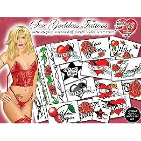 Sex GoddessTemporary Tattoos