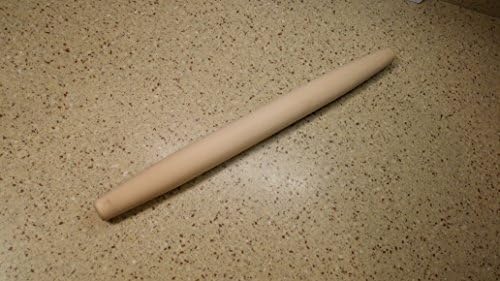 Hardwood French Rolling Pin Made in New England Solid Hard Wood with Tapered End for Ease of Use and a Better Finished Product.