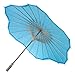 Quasimoon PaperLanternStore.com 32 Inch Turquoise Paper Parasol Umbrella, Scallop Shaped