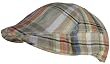 Scala Plaid Ivy Linen Cotton Blend Scally Cap Duckbill Summer Driver Golf Flat Hat