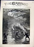 1879 EEL SPEARING SCOTTISH BORDERS RIVER ANTIQUE ART