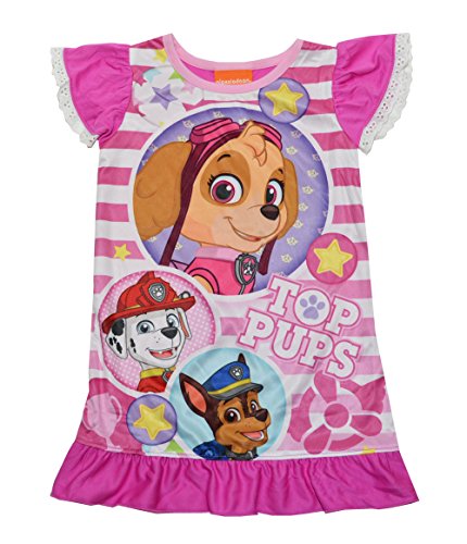 Paw Patrol Toddler Poly Nightgown Pajamas (2T, Top Pups Pink)