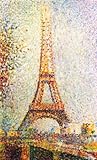 Image Whimsical Seurat Eiffel Tower Wooden Jigsaw Puzzle