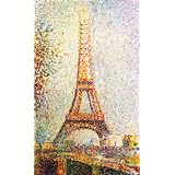 Seurat Eiffel Tower Wooden Jigsaw Puzzle