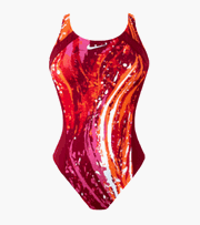 Nike Swim Lava Spray Power Back Tank