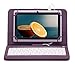 iRULU X1s HD TFT Display,7 Inch Google Android 4.4 Tablet With Keyboard Case, 4*1.5GHZ Quad core, Dual Camera, Google Play Pre-load, 8GB Storage, Purple with Purple Keyboard Case