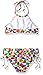 Hobie Girls' Diagonal Geo High Neck Set